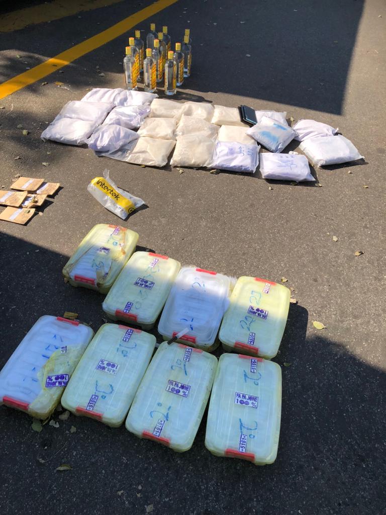 Suspected Crystal Meth and Heroine worth an estimated R10 million in street value. 