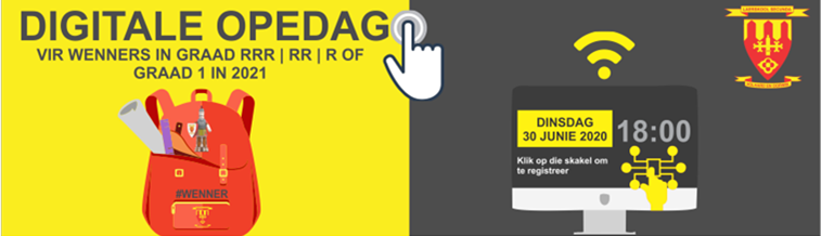 Laerskool Secunda Digitale Opedag 30 Junie 2020 om 18:00 (Facebook en Youtube)