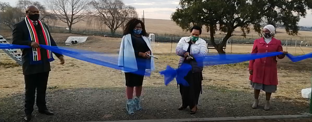 Handover of renovated community parks and safety equipment by Sasol to GMM 