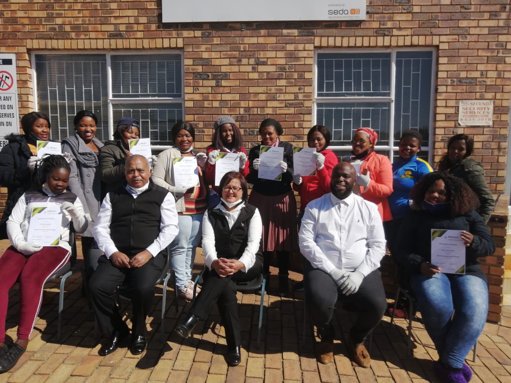 EDUVACS facilitated the first Domestic Cleaner Training to 12 well deserved ladies 