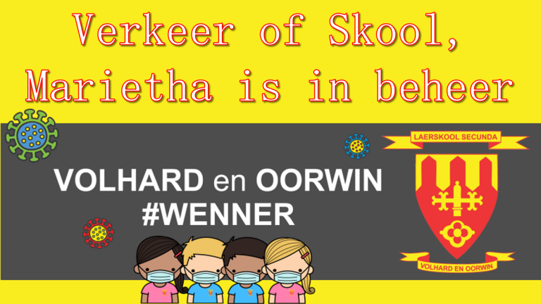 Verkeer of skool, Marietha Cole hanteer albei met gemak. Verkeer of skool, Marietha Cole hanteer albei met gemak.