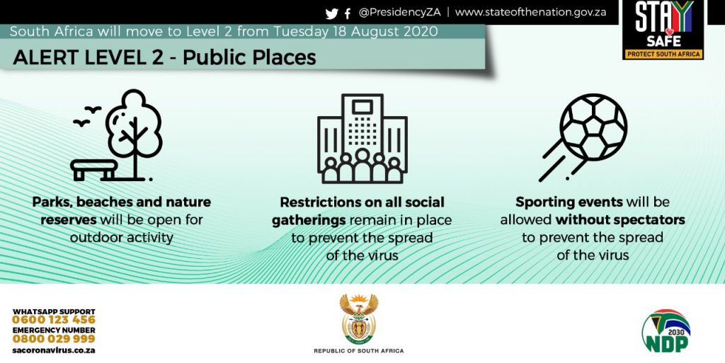 What is allowed as South Africa moves to Level 2 