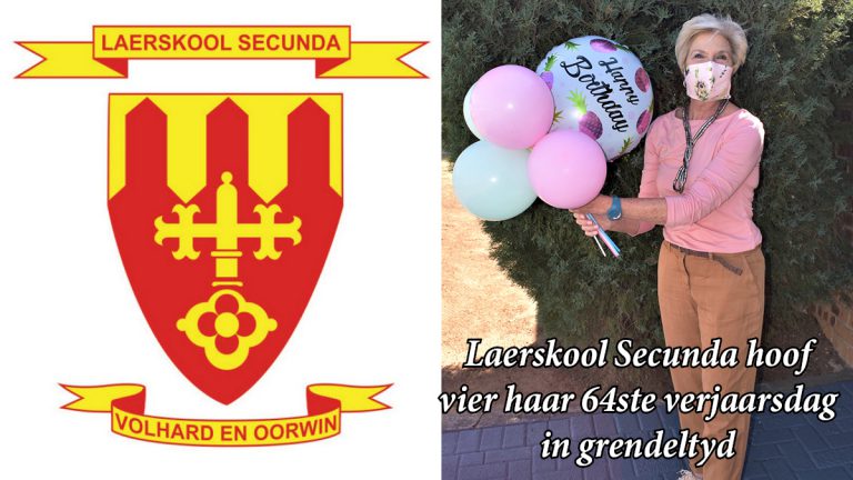 Laerskool Secunda hoof vier haar 64ste verjaarsdag in grendeltyd Laerskool Secunda hoof vier haar 64ste verjaarsdag in grendeltyd