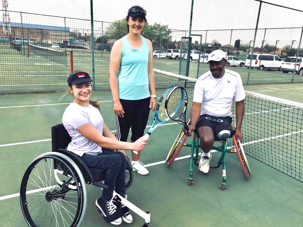 A Tennis coach and a wheelchair tennis player taking 1 community by storm 