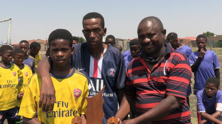 Young Players honour their colleague at local soccer league Young Players honour their colleague at local soccer league