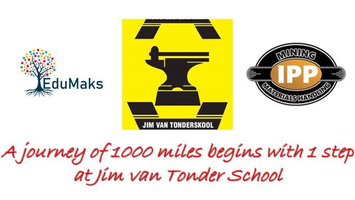 A journey of 1000 miles begins with 1 step at Jim van Tonder School