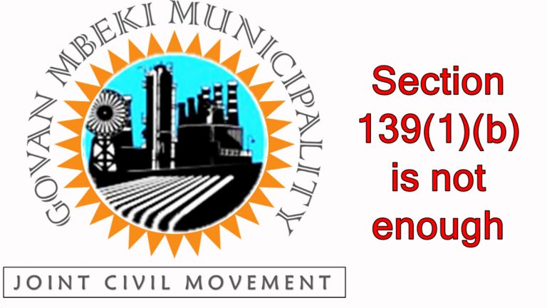 We are not Amused – Govan Mbeki Municipality Joint Civil Movement We are not Amused – Govan Mbeki Municipality Joint Civil Movement