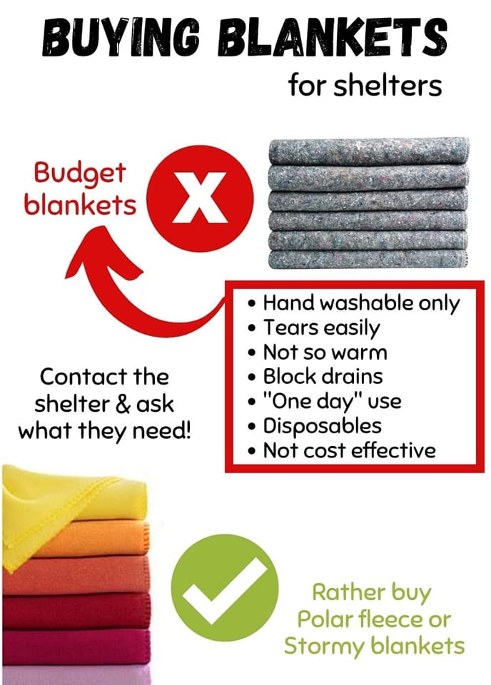 PET BLANKETS FOR SHELTERS
