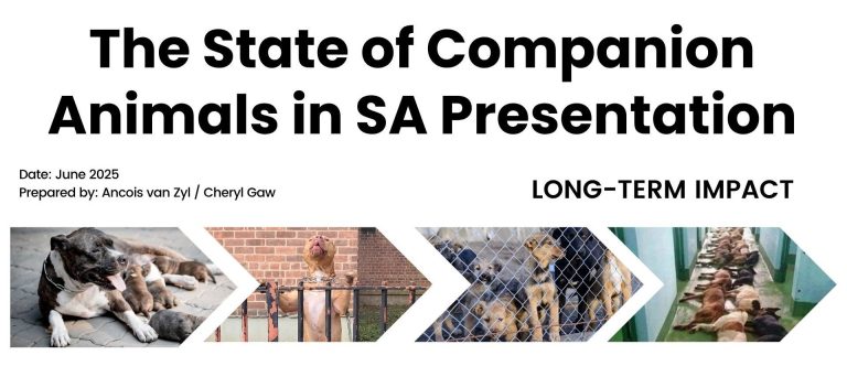 Portfolio Committee Meeting on Companion Animal Welfare in South Africa Portfolio Committee Meeting on Companion Animal Welfare in South Africa