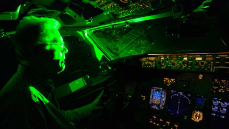 Pilots at Risk as Laser Pointers Are Directed at Aircraft